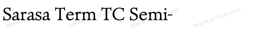 Sarasa Term TC Semi字体转换